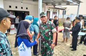 Koramil 401-02/ Babat Toman, Salurakan Tali Asih Kepada Warga Korban Kebakaran di Desa Talang Leban