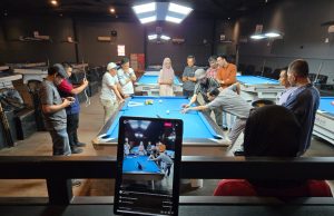 Coaching Clinic Jurnalis Bersama Om Bill, JBC Sumsel Siap Kolaborasi Gaungkan Kompetisi Biliar
