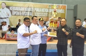 Ketua DPRD Sumsel Andie Dinialdie Buka Open Tournament & Festival Karate Tahun 2025, Diikuti 1.800 Peserta
